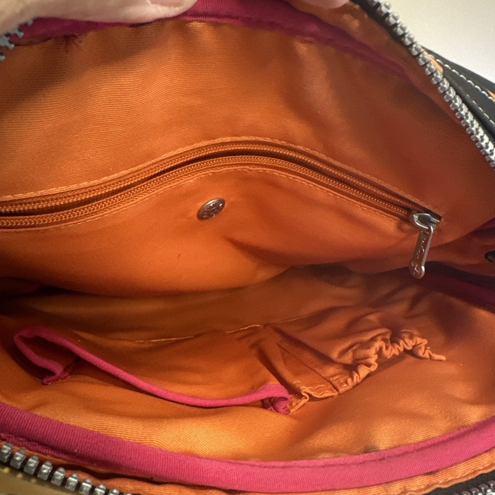 Kipling Delano Y2K Nylon Bag Purse Double Handles 12"x11"x4" - Picture 7 of 9